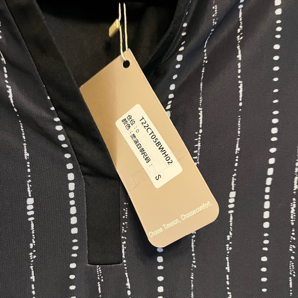 Chic Black Women's Blouse with Stripes - Picture 5 of 5